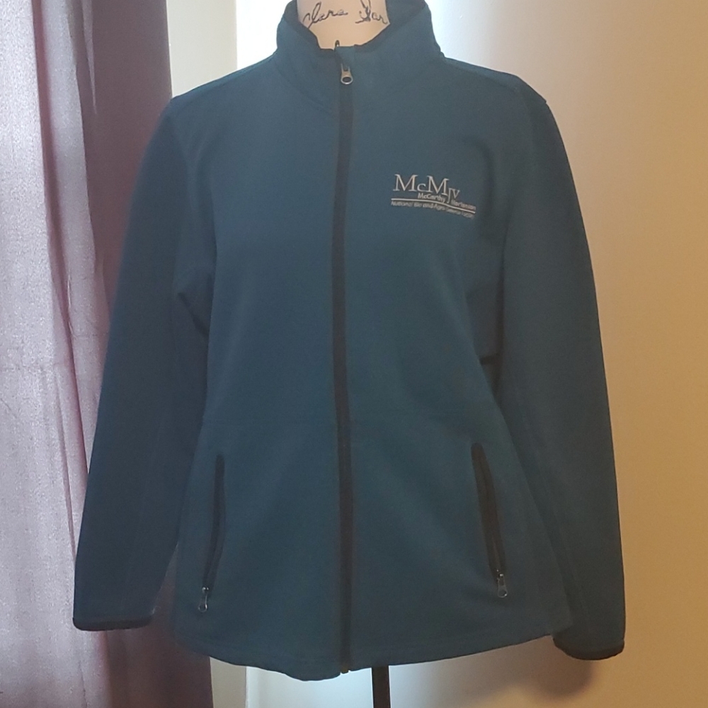 Teal Fleece zip up